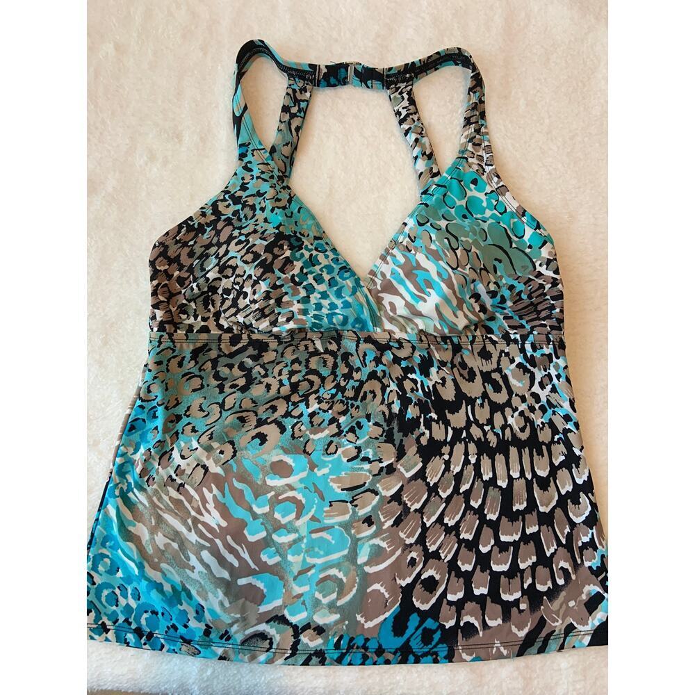 Jantzen Classics‎ Women's Swim Top Sz 10 Soft Cup